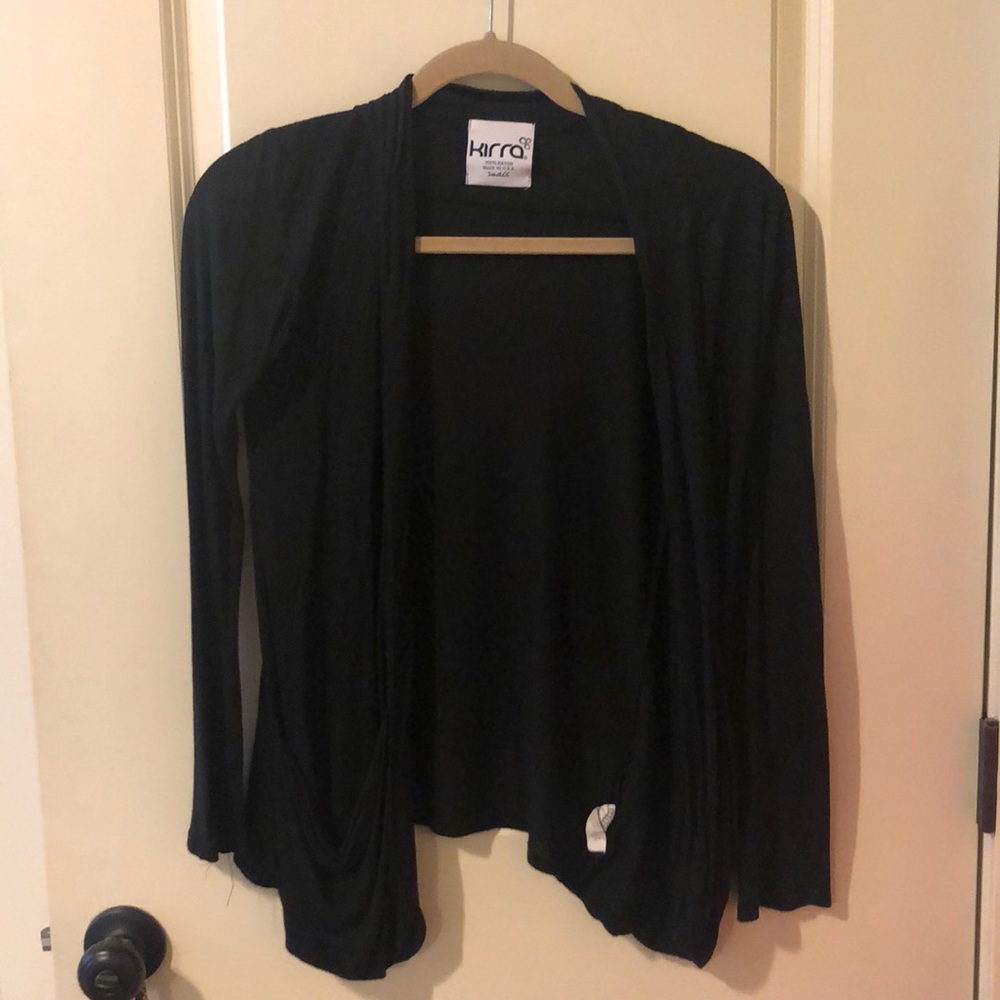 Simple black cardigan